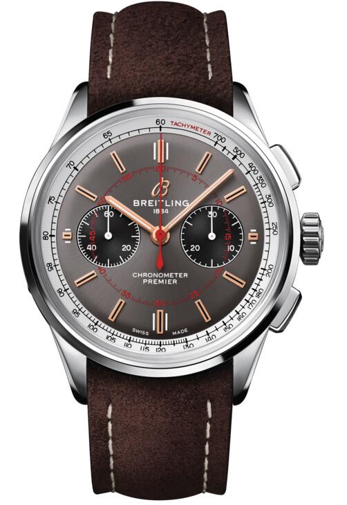 luxury replica Breitling Premier B01 AB0118A31B1X1 Chronograph 42 Wheels And Waves Limited Edition watch